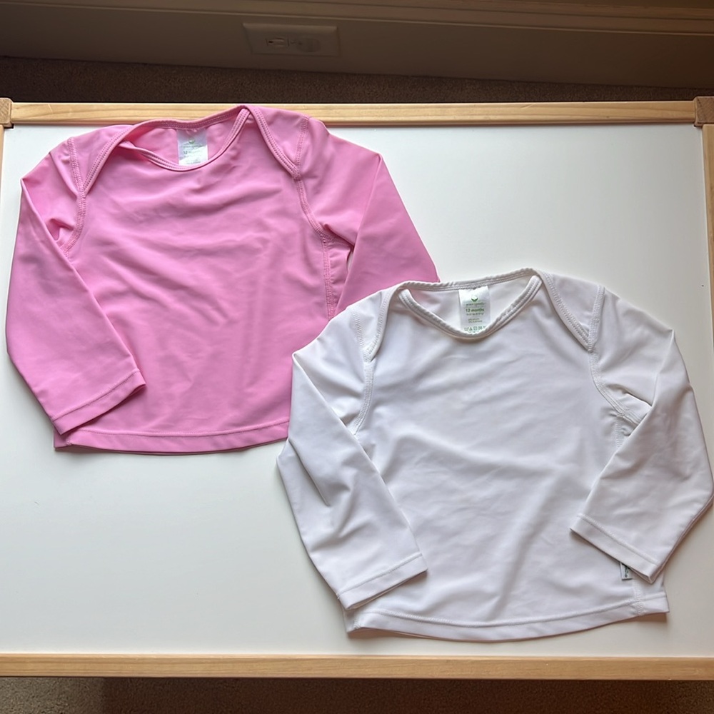 Bundle of i play. by green sprouts Easy-on Rash Guard Shirts - 12 Months